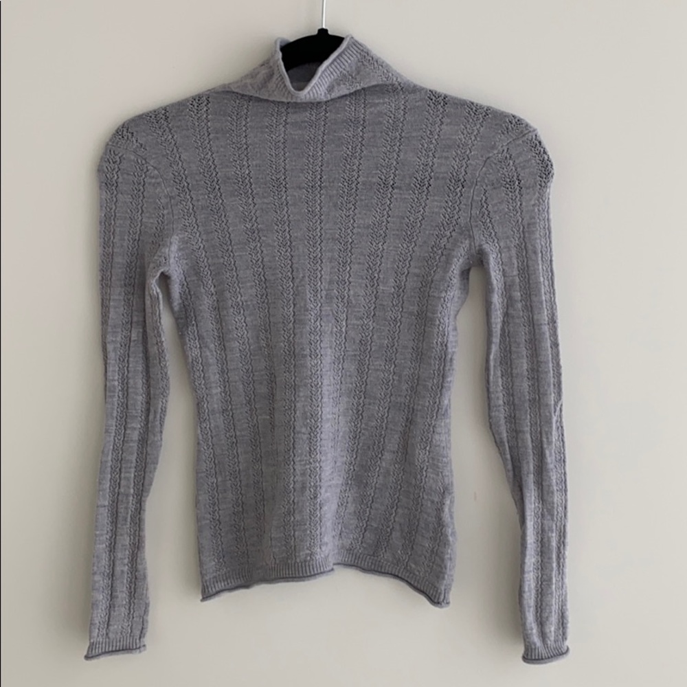 Aritzia Babaton Light Grey Turtleneck, XXS